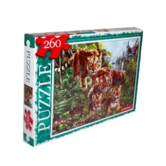Пазлы "Семья тигров", 260 элементов