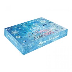 Адвент-календарь 24 окошка, украшения, аксессуары, в коробке