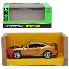 Машинка металлическая "АВТОПРОМ: Bentley Continental GT Superspots", бронза