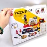Кафе набор (батар. звук, пиццерия, аксес короб. 28*9,5*23,5 см)