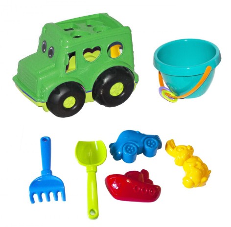 Сортер-автобус Бусик №3 (зелений)