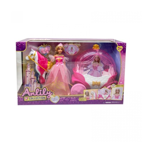 Кукла с каретой в коробке