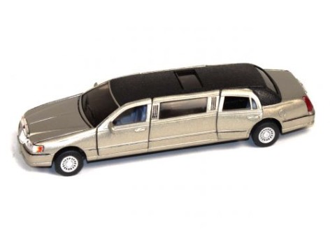 Машина лимузин  KINSMART "Lincoln Town Car Stretch" (серебристый)