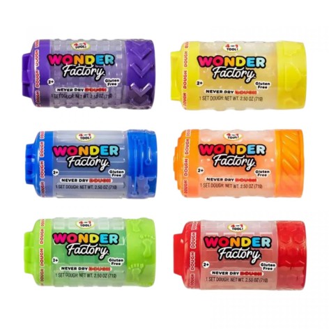 Незасыхающая масса для лепки WONDER FACTORY – МИР ЦВЕТА И ФОРМЫ (в ассорт., в дисп.)