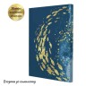 Картина по номерам с золочением поталью "Голубой водоворот" 28*40 см