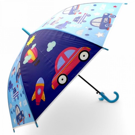 Парасолька, висота - 66 см: діаметр купола - 77 см (блакитний)