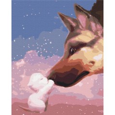 Картина по номерам "Смелый друг" ★★★