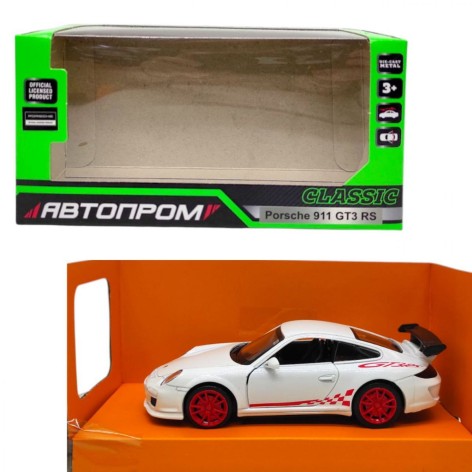 Машинка металева "АВТОПРОМ. Porsche 911 GT3 RS" (БІЛИЙ)