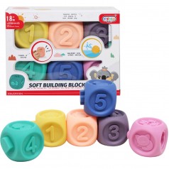 Резиновые кубики-конструктор "Soft Building Blocks"