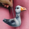 Мягкая подарочная игрушка "Гусь" 20 х 20 см