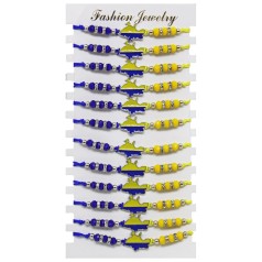 Браслет патриотический "Карта Украины" (12 шт)