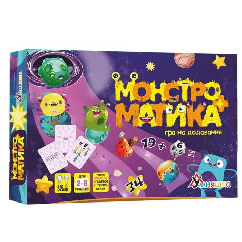 Настольная игра на сложение "Монстроматика"