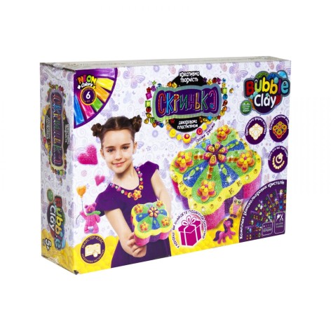 Набір творчої творчості "Скринька Bubble Clay" (укр)