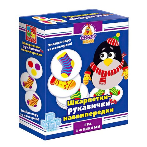 Гра настільна Vladi Toys розважальна Crazy Koko "Шкарпетки-рукавички" VT8025-05 (укр)
