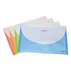Папка пластиковая на кнопке А4 (микс)