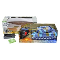 Танк на радиоуправлении "Super Tanks" (голубой)