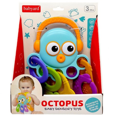 Брязкальце-прорізувач "Восьминіг" (3+ міс)