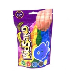 Кинетический песок KidSand, в пакете, 600 г голубой