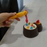 Игра "Накорма птенца", механическая, на батарейках (коричневая)
