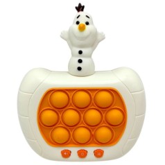 Електронна гра "Finger Press Pop-It Console. Крижане серце. Олаф" (фігурка героя, 4 режими, англ)