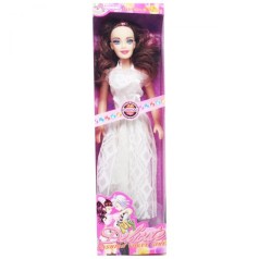 Лялька велика, 45 см (у білій сукні)