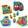 Пазли максі Vladi Toys картонні з грою Малюк Зможе Транспорт. Тварини