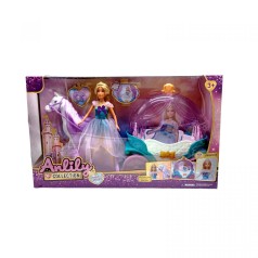 Кукла с каретой в коробке