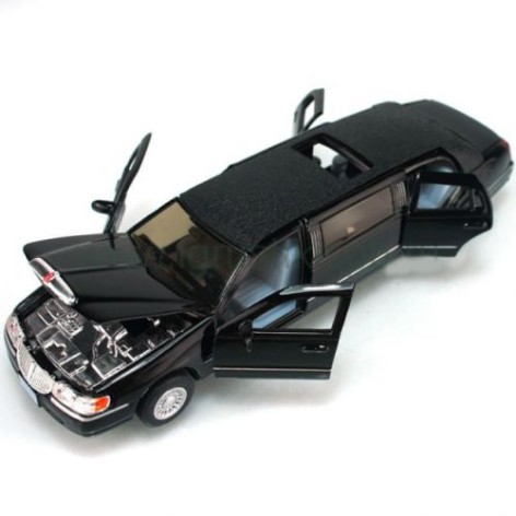 Машина лімузин KINSMART "Lincoln Town Car Stretch" (чорний)