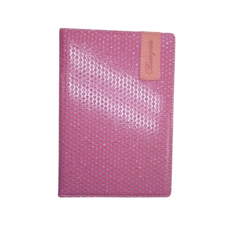 Блокнот Кожзам, А5, 80 листов, клетка (РОЗОВЫЙ)