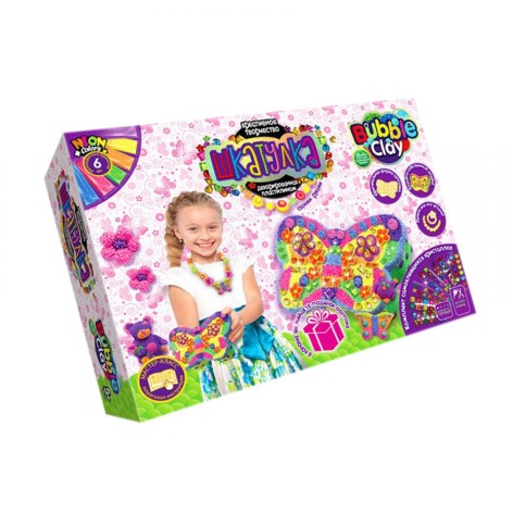 Набір креативної творчості "Скринька Bubble Clay: Метелик" (рус)