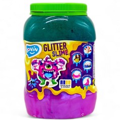 Слайм-антистрес "Lovin: Big slime", 1150 мл, перламутр+темно бірюзовий
