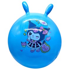 Мяч для фитнеса (фитбол) диаметр 45 см КУРОМИ (ГОЛУБОЙ)