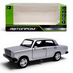 Машина металева "АВТОПРОМ" 1:32-36 Lada 2107 (СІРА)