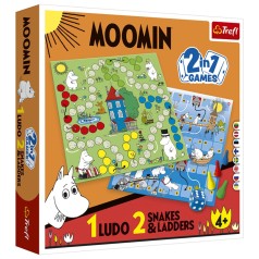 Настольная игра Moomin 2в1 "Лудо + Змеи и лестницы"