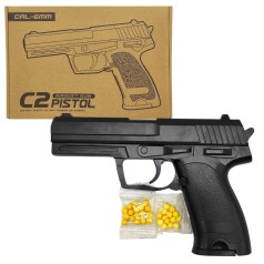 Пистолет металлический, в коробке 24*16*4 см