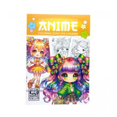 Раскраска аниме 210х297мм., 8 листов, Скоба.