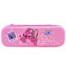 Пенал с держателем "Стич / Stitch" (МАЛИНОВЫЙ)