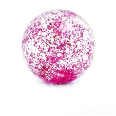 Пляжный мячик "Glitter" (розовый)
