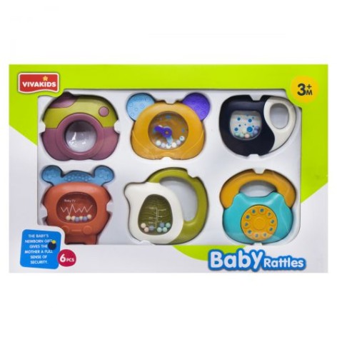 Набір брязкальця "Baby Rattles", 6 шт