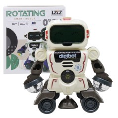 Танцующий робот с подсветкой "Digibot" (серый)