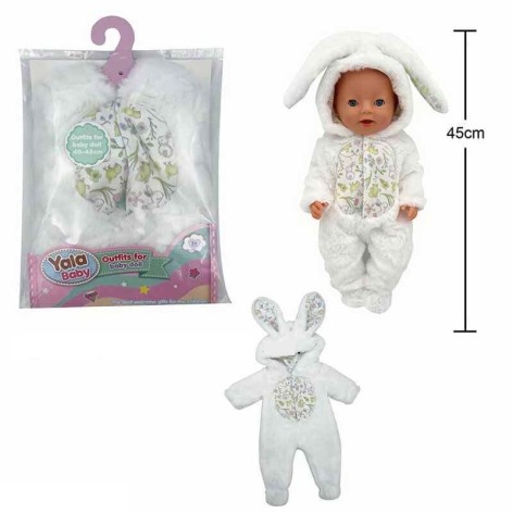 Одежда для пупса на пупса высотой 40-45 см, в пакете