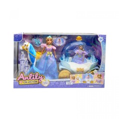 Кукла с каретой коробке