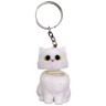Брелок 3d печать "КОТИК С пружиной" (Белый), KEYCHAIN