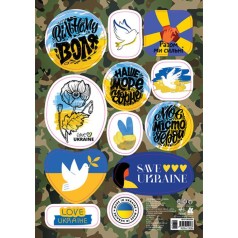 Наклейки "MADE IN UKRAINE: Свободному воля"