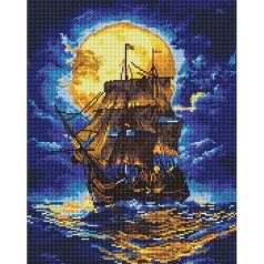 Алмазная мозаика "Там, где небо встречает море" 40х50 см