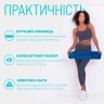 Коврик для йоги и фитнеса EasyFit TPE+TC 6 мм двухслойный + Чехол синий-желтый