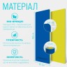 Коврик для йоги и фитнеса EasyFit TPE+TC 6 мм двухслойный + Чехол синий-желтый