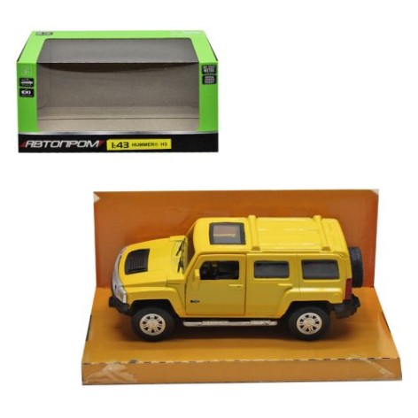 Машинка "Автопром: Hummer" желтая