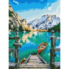 Алмазная мозаика "Горное озеро"