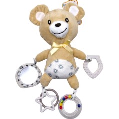 Погремушка МЯГКАЯ (БЕЖЕВЫЙ МИШКА)